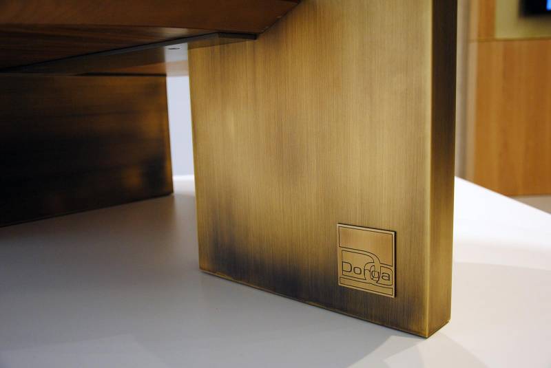 réalisation de pied de table basse en laiton