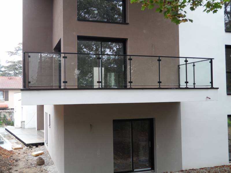 Garde corps en verre extérieur Lyon