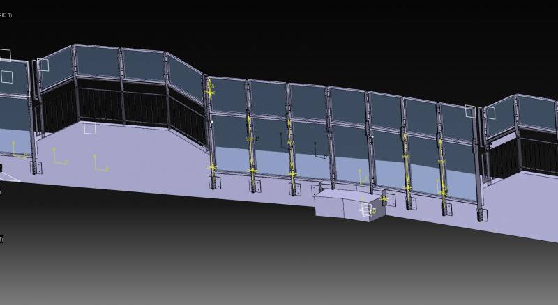 GARDE CORPS SECTEUR VISITEUR OLYMPIQUE LYONNAIS