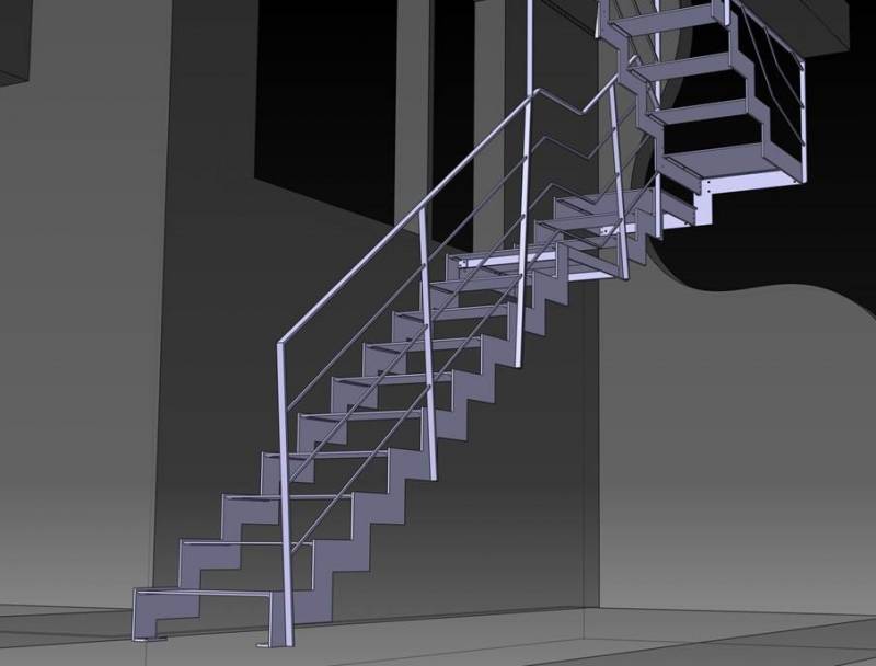 conception 3D escalier